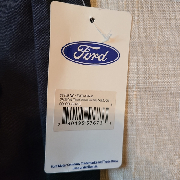 Ford Motors Heavy Twill Chore Jacket with "Legendary Power 1903"  Emblem - Picture 6 of 6